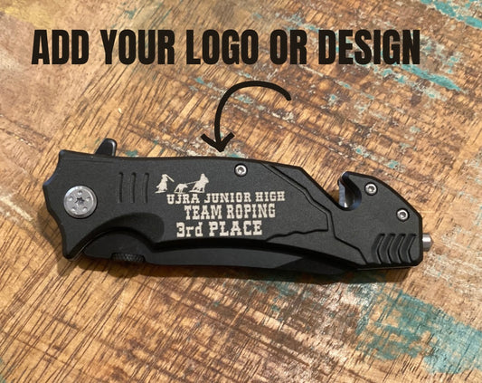 Engraved Rescue Knife