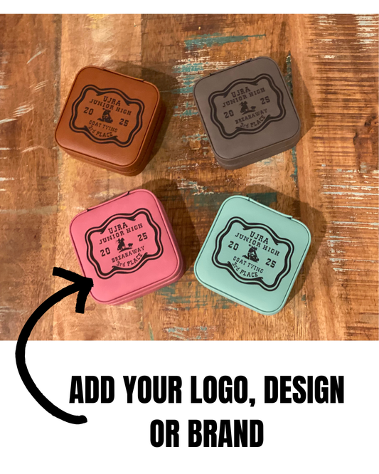 4" X 4" Travel Jewelry Box with Tan Lining